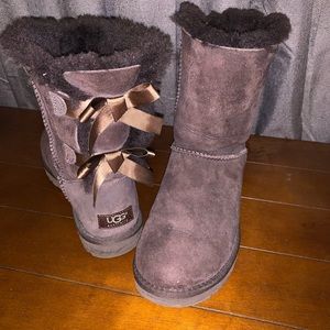 Chocolate Brown “Bailey Bow” Ugg Boots!